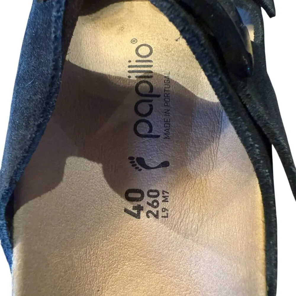 Birkenstock Papillio Black Suede Platform sandals Women’s 40 (9.5) - Picture 3 of 4